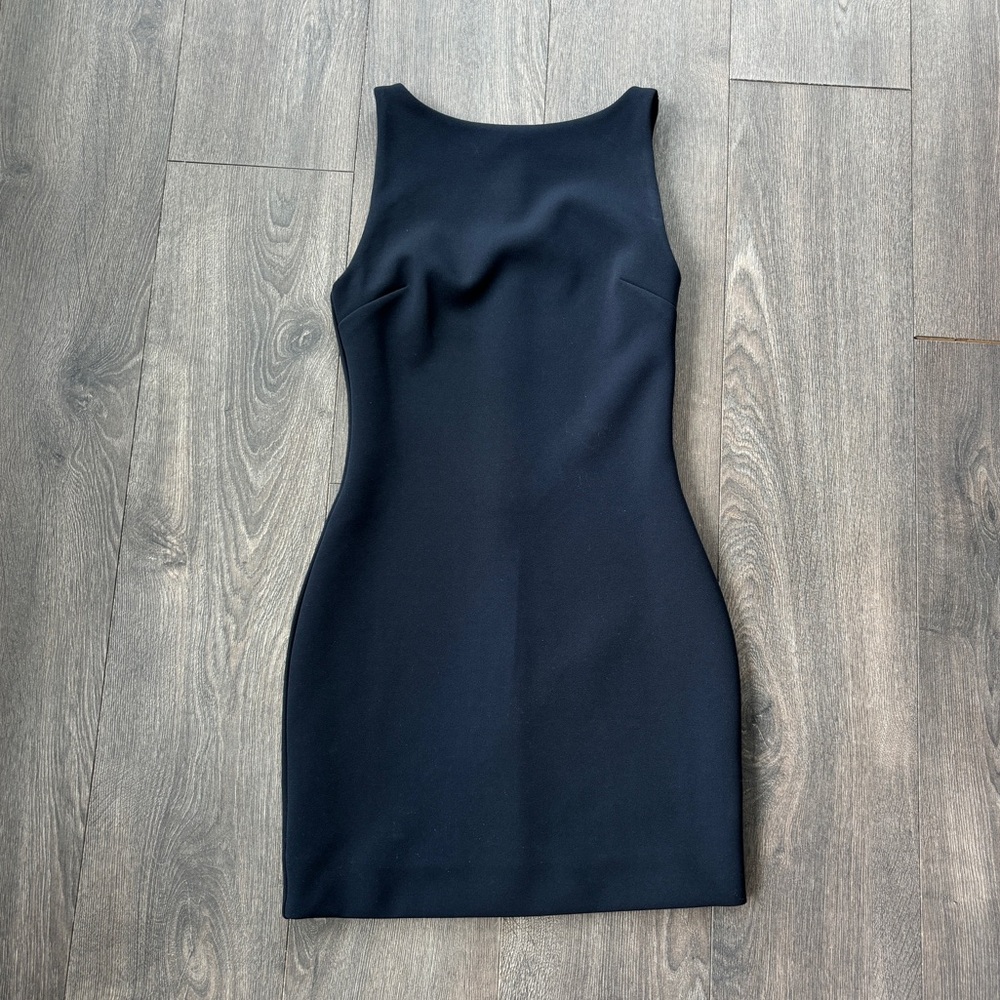 Aritzia Babaton Navy Mini Dress